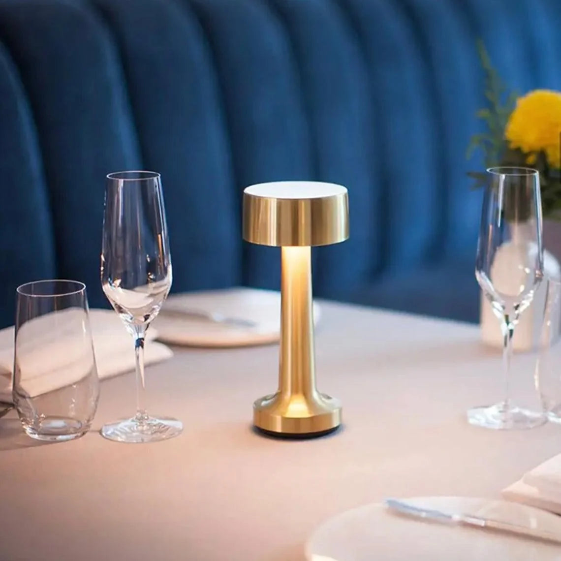 Dara Table Lamp | Wireless Rechargeable, Touch Sensor, Adjustable Brightness 4