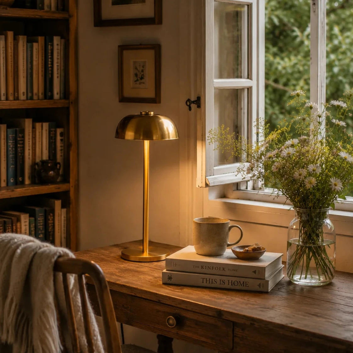 Pavo Table Lamp | Wireless Rechargeable, Touch Control, Cordless Design 1